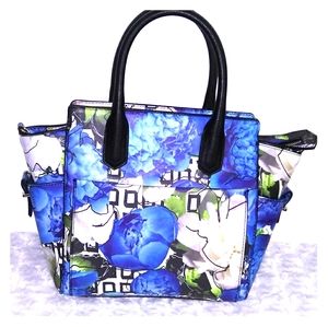 Reed blue floral satchel.